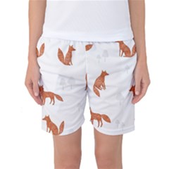 Fox Animal Wild Pattern Women s Basketball Shorts by BangZart