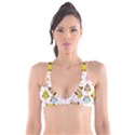 Cute Owls Pattern Plunge Bikini Top View1