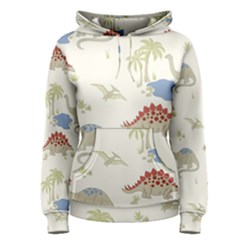 Dinosaur Art Pattern Women s Pullover Hoodie by BangZart