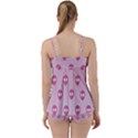 Alien Pattern Pink Babydoll Tankini Set View2