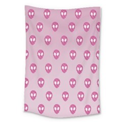 Alien Pattern Pink Large Tapestry by BangZart