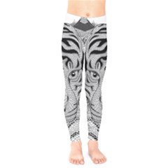 Tiger Head Kids  Legging