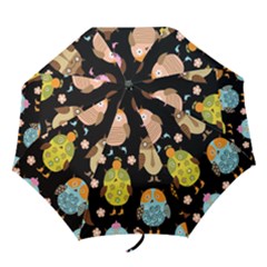 Cute Owls Pattern Folding Umbrellas by BangZart