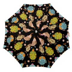 Cute Owls Pattern Straight Umbrellas by BangZart