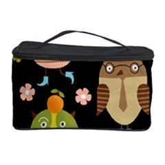 Cute Owls Pattern Cosmetic Storage Case by BangZart