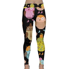 Cute Owls Pattern Classic Yoga Leggings by BangZart