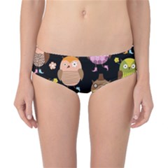 Cute Owls Pattern Classic Bikini Bottoms by BangZart