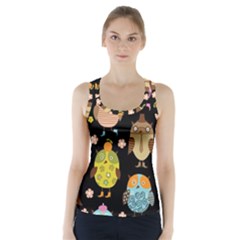 Cute Owls Pattern Racer Back Sports Top by BangZart