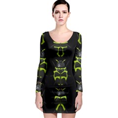 Beetles Insects Bugs Long Sleeve Bodycon Dress by BangZart