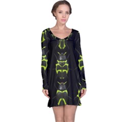 Beetles Insects Bugs Long Sleeve Nightdress by BangZart