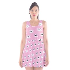 Girly Girlie Punk Skull Scoop Neck Skater Dress