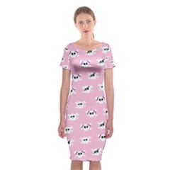 Girly Girlie Punk Skull Classic Short Sleeve Midi Dress by BangZart