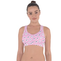 Girly Girlie Punk Skull Cross String Back Sports Bra