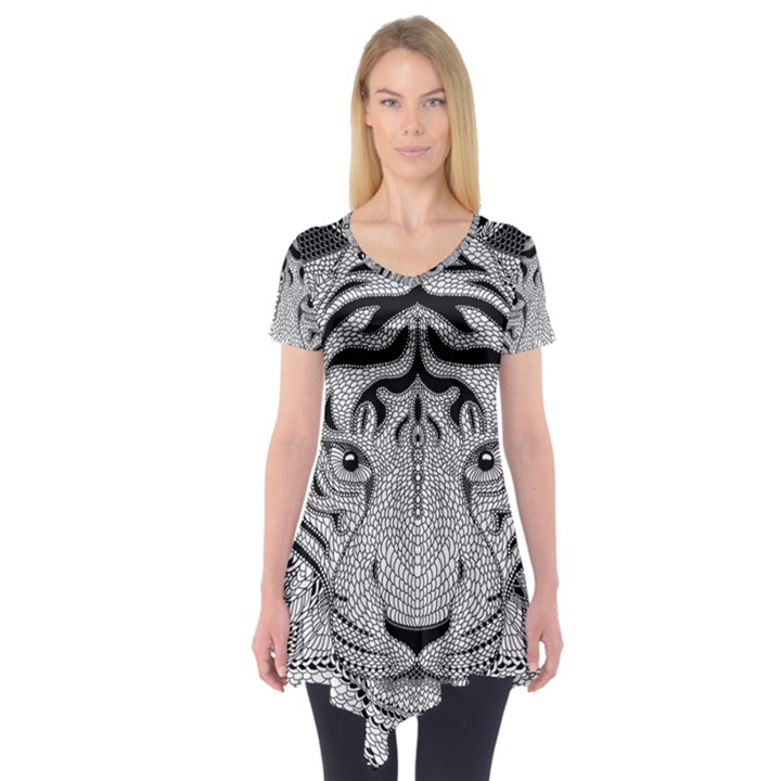 Tiger Head Short Sleeve Tunic 