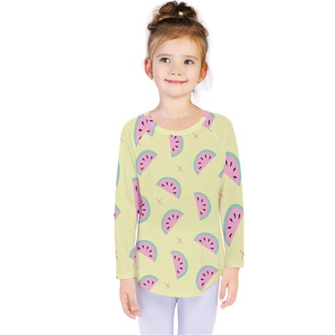 Watermelon Wallpapers  Creative Illustration And Patterns Kids  Long Sleeve Tee by BangZart