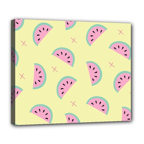 Watermelon Wallpapers  Creative Illustration And Patterns Deluxe Canvas 24  X 20   by BangZart