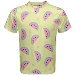 Watermelon Wallpapers  Creative Illustration And Patterns Men s Cotton Tee by BangZart