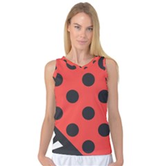 Abstract Bug Cubism Flat Insect Women s Basketball Tank Top