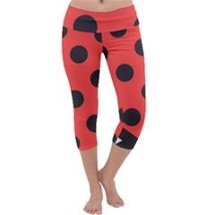 Abstract Bug Cubism Flat Insect Capri Yoga Leggings