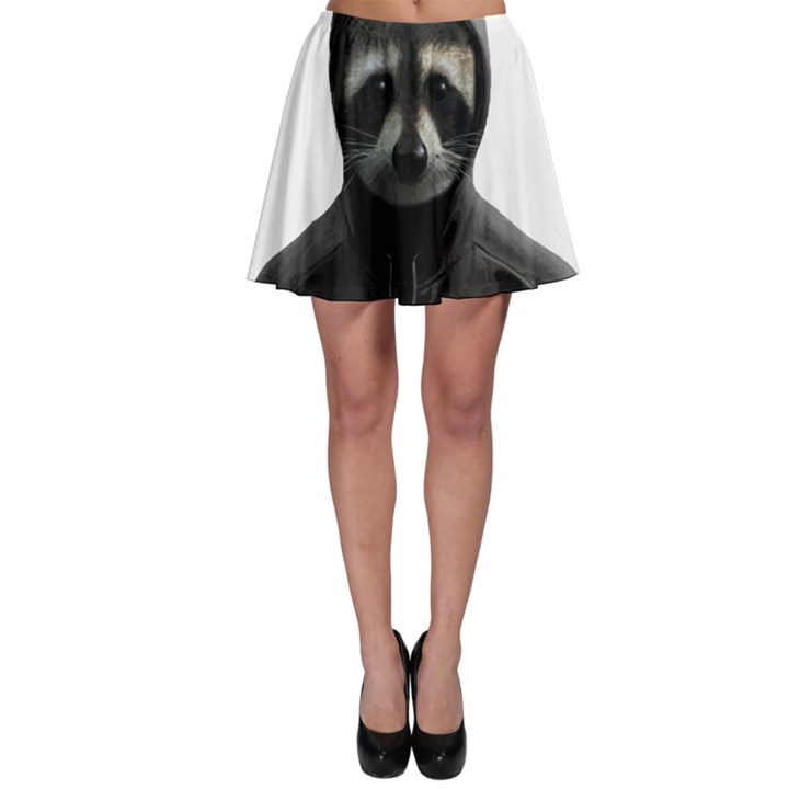 Gangsta raccoon  Skater Skirt