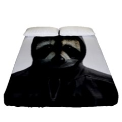 Gangsta Raccoon  Fitted Sheet (queen Size)