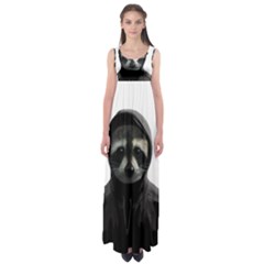 Gangsta Raccoon  Empire Waist Maxi Dress by Valentinaart