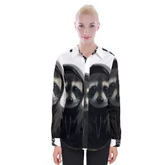 Gangsta Raccoon  Womens Long Sleeve Shirt