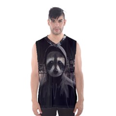 Gangsta Raccoon  Men s Basketball Tank Top by Valentinaart