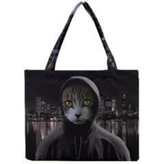 Gangsta Cat Mini Tote Bag by Valentinaart