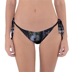 Gangsta Cat Reversible Bikini Bottom