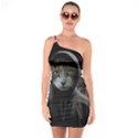 Gangsta cat One Soulder Bodycon Dress View1