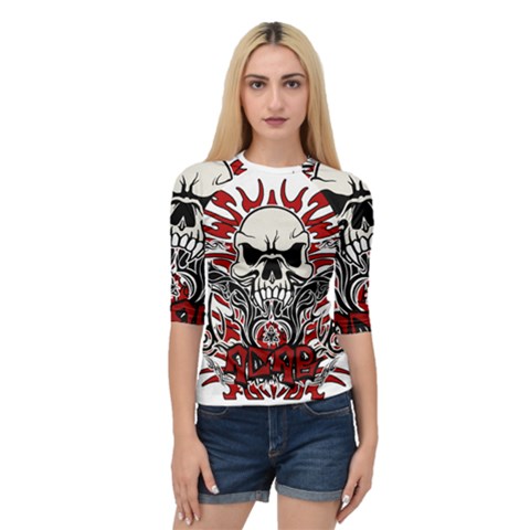 Acab Tribal Quarter Sleeve Tee by Valentinaart