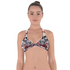 Acab Tribal Halter Neck Bikini Top by Valentinaart