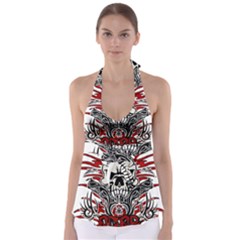 Acab Tribal Babydoll Tankini Top by Valentinaart