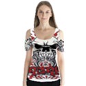 ACAB tribal Butterfly Sleeve Cutout Tee  View1