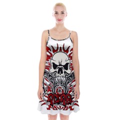 Acab Tribal Spaghetti Strap Velvet Dress by Valentinaart