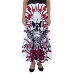 Acab Tribal Flared Maxi Skirt by Valentinaart