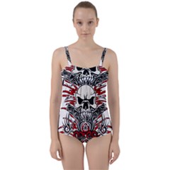 Acab Tribal Twist Front Tankini Set by Valentinaart