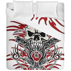 Skull Tribal Duvet Cover Double Side (california King Size) by Valentinaart