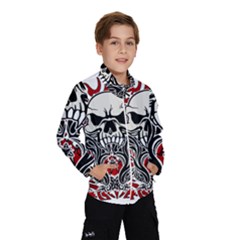 Skull Tribal Wind Breaker (kids) by Valentinaart