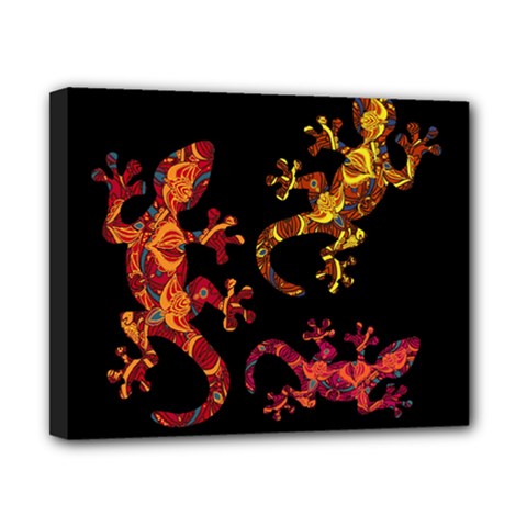 Ornate Lizards Canvas 10  X 8  by Valentinaart