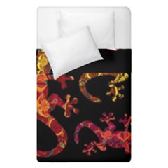 Ornate Lizards Duvet Cover Double Side (single Size) by Valentinaart