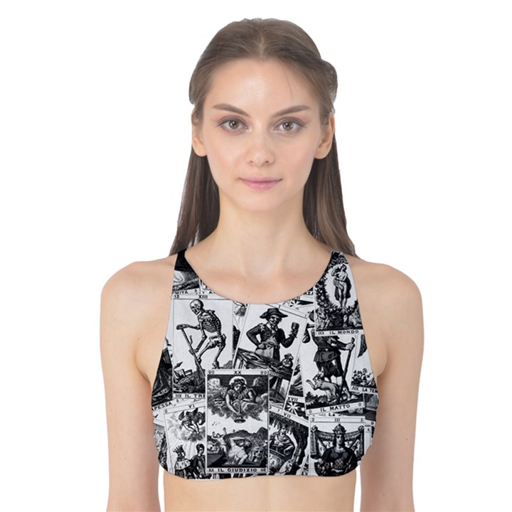 Tarot cards pattern Tank Bikini Top