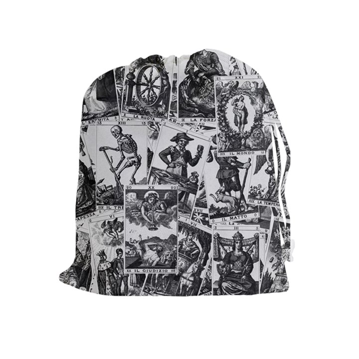 Tarot cards pattern Drawstring Pouches (Extra Large)