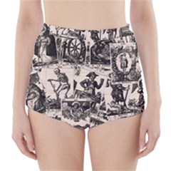 Tarot Cards Pattern High-waisted Bikini Bottoms by Valentinaart