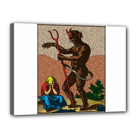 The Devil - Tarot Canvas 16  X 12  by Valentinaart