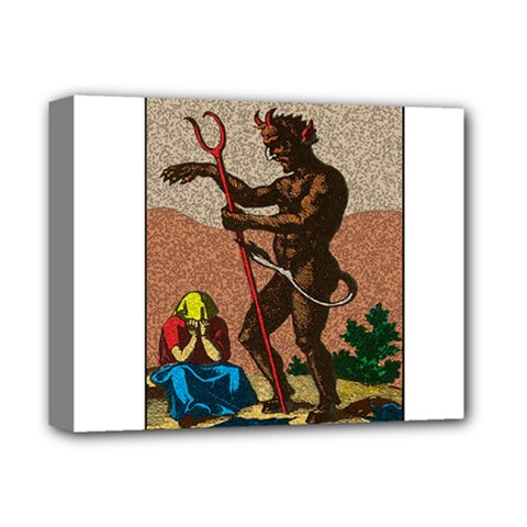 The Devil - Tarot Deluxe Canvas 14  X 11  by Valentinaart