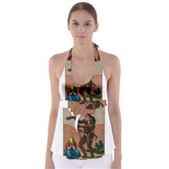 The Devil - Tarot Babydoll Tankini Top by Valentinaart