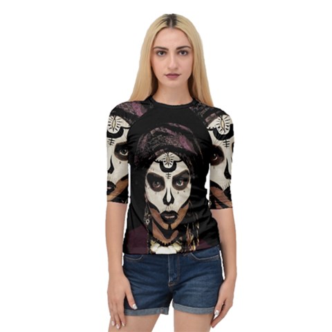 Voodoo  Witch  Quarter Sleeve Tee by Valentinaart