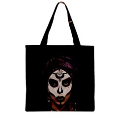 Voodoo  Witch  Zipper Grocery Tote Bag by Valentinaart